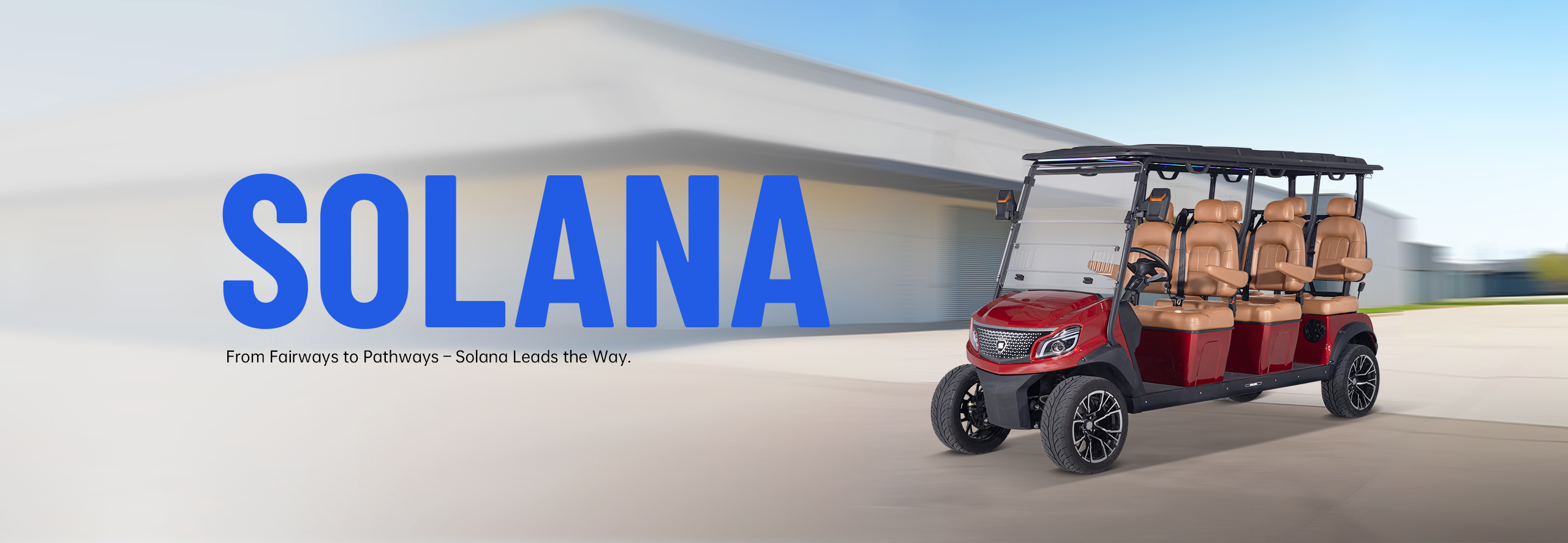 Solana EV Model XA Street Legal Golf Cart